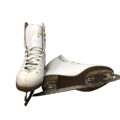 Vist Large View of Product Image Which is Used Glacier 170 WomensFigure Skate White Senior 5