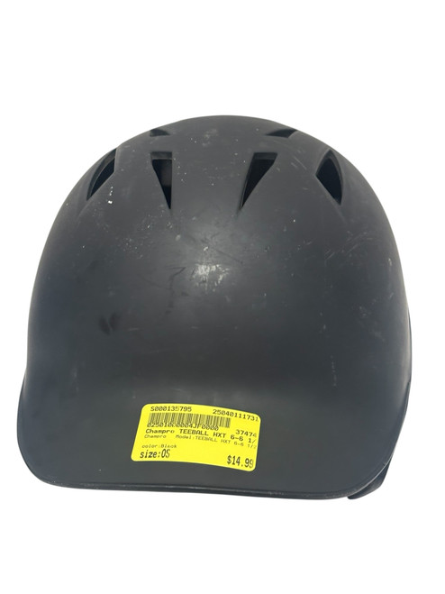 Used Champro TEEBALL HXT 6-6 1/2 Batting Helmet Black 11731-S000135795