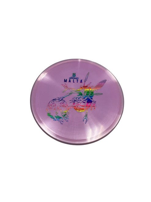 Used Discraft BIG Z MALTA Disc Golf Mid Range Purple 174g