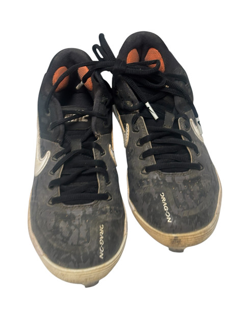Vist Large View of Product Image Which is Used Nike Alpha Huarache Elite 2 AJ7732-001 Metal Womens Softball Cleats Black Size 6 11731-S000135815