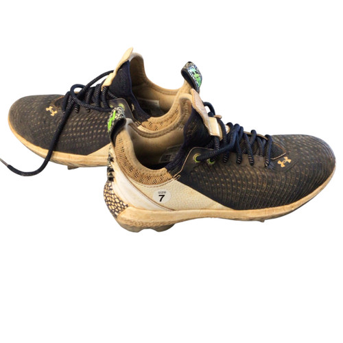 Vist Large View of Product Image Which is Used Under Armour BASEBALL METAL CLEATS BB/SB Cleats Navy Blue Senior 7 11760-S000073570