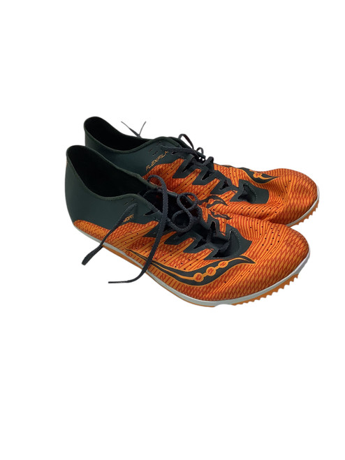 Vist Large View of Product Image Which is Used Saucony Track & Field Cleats Adult Orange Senior 11.5