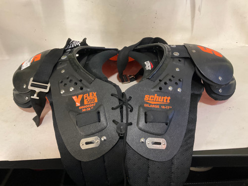 Used Schutt SCHUTT Y FLEX FB Shoulder Pads Black 2X 11790-S000043061