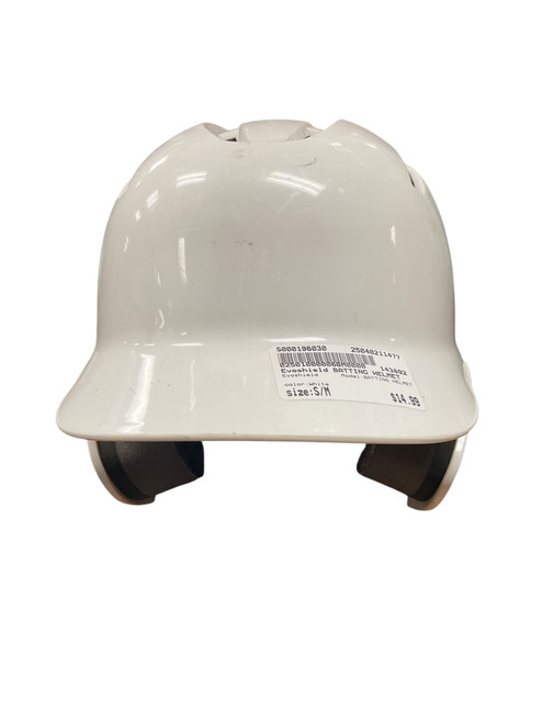 Vist Large View of Product Image Which is Used Evoshield BATTING HELMET Batting Helmet No Mask White S/M