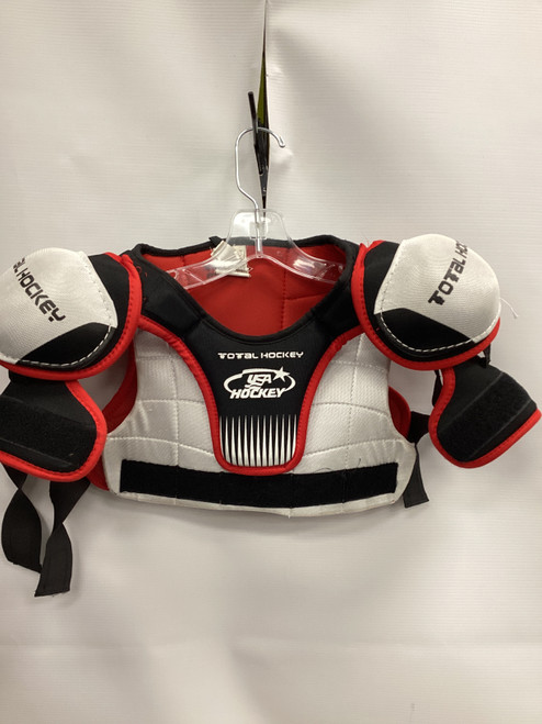 Vist Large View of Product Image Which is Used USA Hockey SHOULDER PADS Youth Shoulder Pads LG