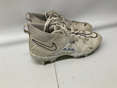 Used Nike ALPHA FB CLEAT Jr FB Cleats White Junior 05 11836-S000024054