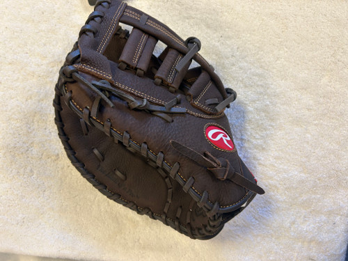 Vist Large View of Product Image Which is NEW RAWLINGS PLAYER PREFERRED PFBDCTFR 12 1/2" FIRST BASE MITT LEFT HAND THROW BLACK