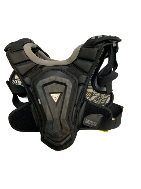 Vist Large View of Product Image Which is Used True CADET JR MEDIUM Lacrosse Shoulder Pads Black MD