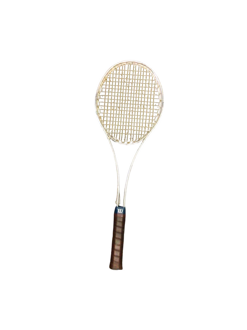 Vist Large View of Product Image Which is Used Wilson ADVANTAGE MIDSIZE Adult Tennis Racquet Green 4 1/2"