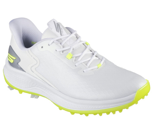 Vist Large View of Product Image Which is Skechers Go Golf Blade Golf Shoes White/Yellow #214090