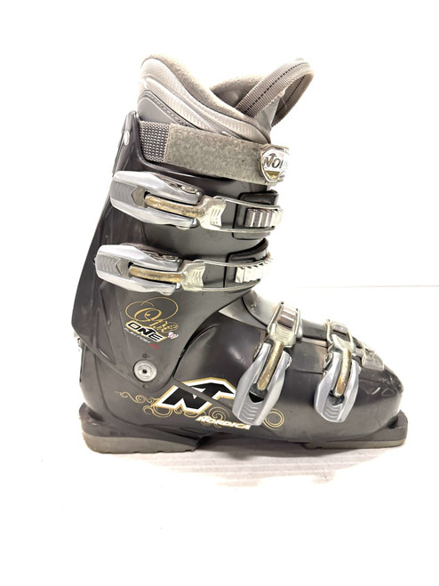 Used Nordica ONE W FLEX 40 Womens DH Ski Boot Grey 265 MP - M08.5 - W09.5 11860-S000288516