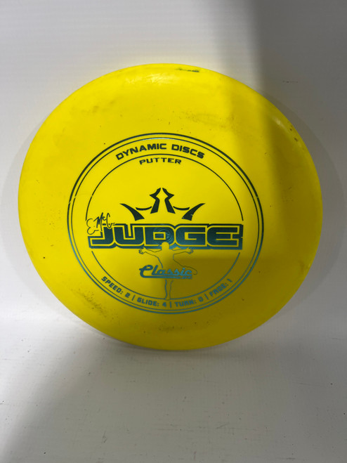 Vist Large View of Product Image Which is Used Dynamic Discs JUDGE PUTTER Disc Golf Putter Yellow