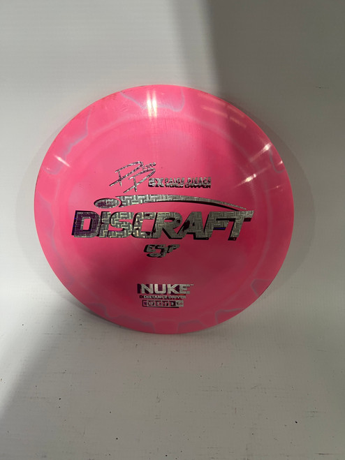 Used Discraft PAIGE PIERCE / NUKE Disc Golf Driver Pink 11843-S000011639