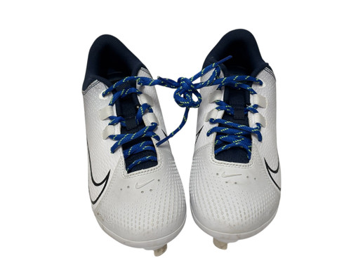 Vist Large View of Product Image Which is Used Nike CZ5920-400 HYPERDIAMOND 4 Low Womens Metal Softball Cleats White Size 7 - Like New 11731-S000136050