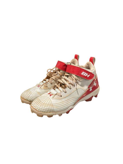 Vist Large View of Product Image Which is Used Under Armour BRYCE HARPER BB/SB Cleats Red Junior 04 11834-S000033665