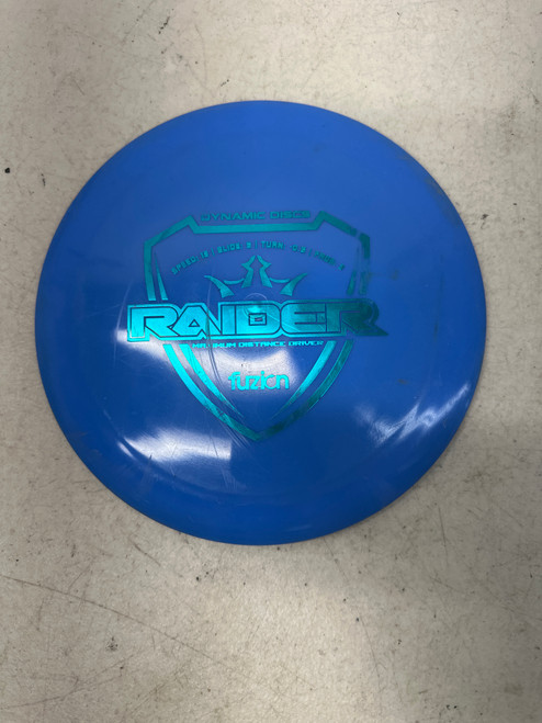 Used Dynamic Discs RAIDER FUSION DRIVER Disc Golf Driver Royal Blue 172g 11835-S000192746
