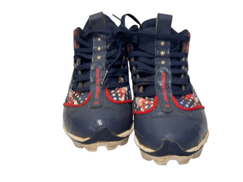 Vist Large View of Product Image Which is Used Under Armour HARPER 9 USA 3027451-400 Baseball Cleats Navy Blue Junior 02