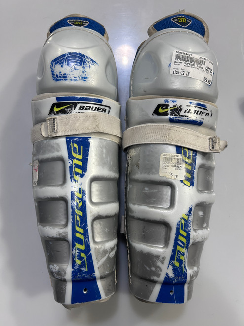 Vist Large View of Product Image Which is Used Bauer SUPREME TOTAL ONE NXG Junior Shin Guards Grey 12" 11615-S000264677