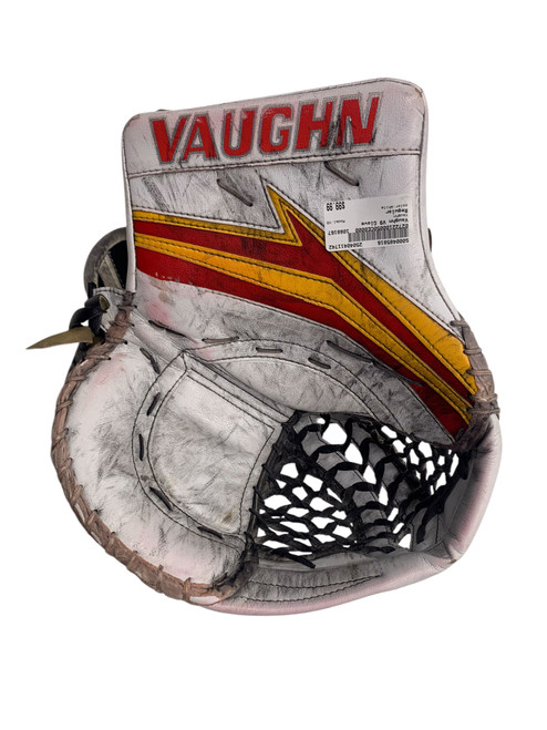 Used Vaughn V9 Senior Goalie Catcher White 11742-S000485816