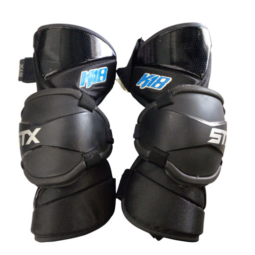 Vist Large View of Product Image Which is Used STX K18 ARM PADS Lacrosse Arm Pads/Guards Black MD 11760-S000073722