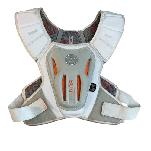Vist Large View of Product Image Which is Used Warrior SR LG WARRIOR LAX SHOULDER Lacrosse Shoulder Pads White LG
