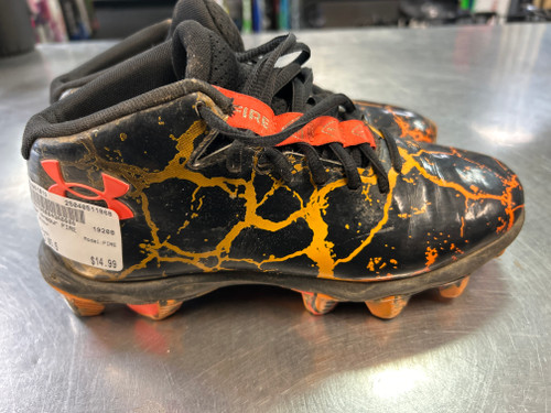 Vist Large View of Product Image Which is Used Under Armour FIRE BB/SB Cleats Black Junior 05.5 11868-S000061819