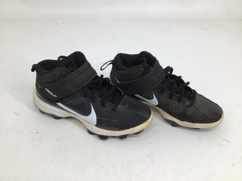 Vist Large View of Product Image Which is Used Nike TROUT JR 4.5 BB CLEATS BB/SB Cleats Black Junior 04.5 11752-S000062823