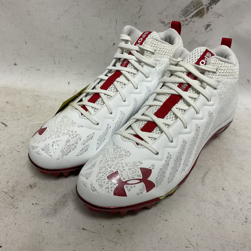 Used Under Armour TM Spotlight Select 3023965-011 Adult FB Cleats Black And Red Senior 13 11855-S000182222