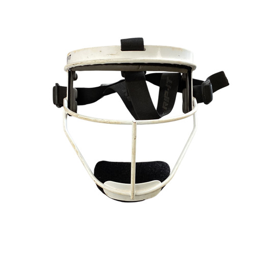 Used RIP-IT DEFENSE FIELDERS MASK BB/SB Fielders Mask White One Size 11760-S000073802