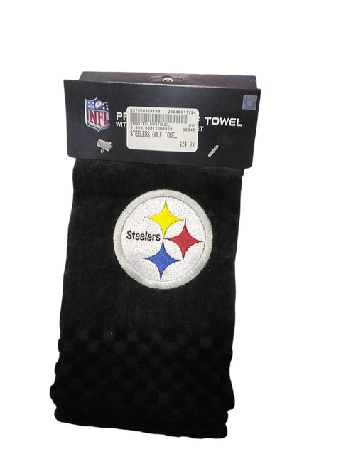 New STEELERS GOLF TOWEL 11724-JMGSTEELERSTOWEL