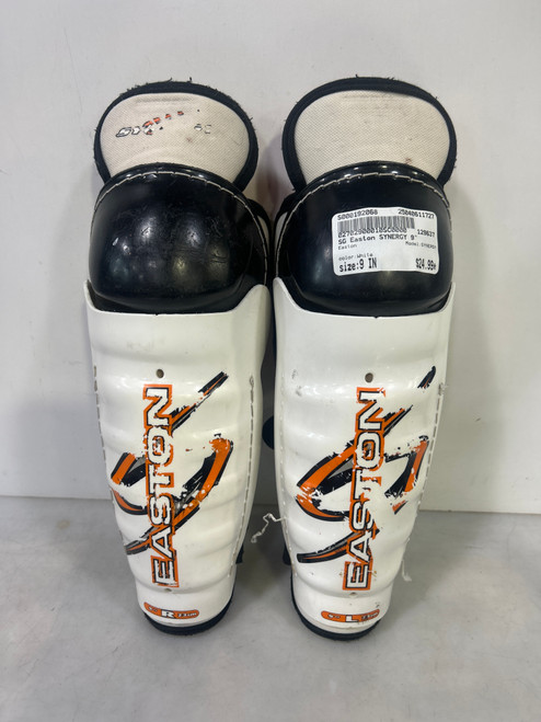 Vist Large View of Product Image Which is Used Easton SYNERGY Youth Shin Guards White 9" 11727-S000192068