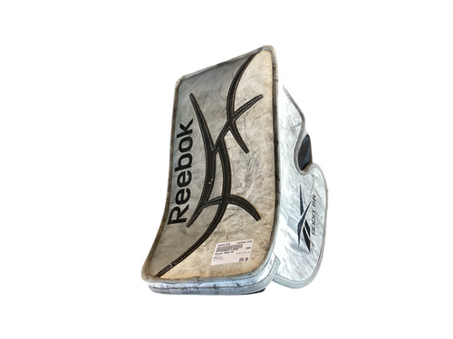 Vist Large View of Product Image Which is Used Reebok 9000 SR Senior Goalie Blocker White