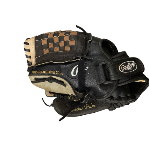 Vist Large View of Product Image Which is Used Rawlings PLAY MAKER SERIES BB/SB Glove LH Throw Black 10 1/2"