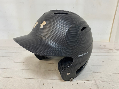 Used Under Armour BB HELMET Batting Helmet No Mask Black MD 11523-S000157281