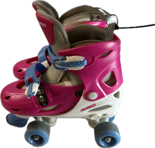 Vist Large View of Product Image Which is Used Avigo Junior Roller Quad Skates Pink Junior 05