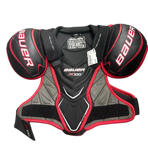 Vist Large View of Product Image Which is Used Bauer X100 Junior Shoulder Pads MD