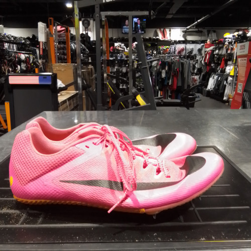 Vist Large View of Product Image Which is Used Nike Track & Field Cleats Adult Pink Senior 11.5