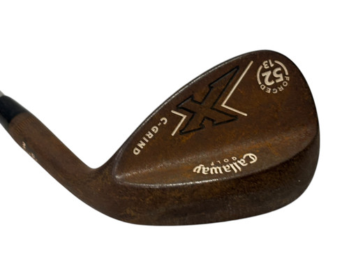 Vist Large View of Product Image Which is Used Callaway X C-GRIND Forged 13deg bounce Golf Wedge Mens RH 52 Degree 35.5" w/ Project X Rifle 6.0 Shaft