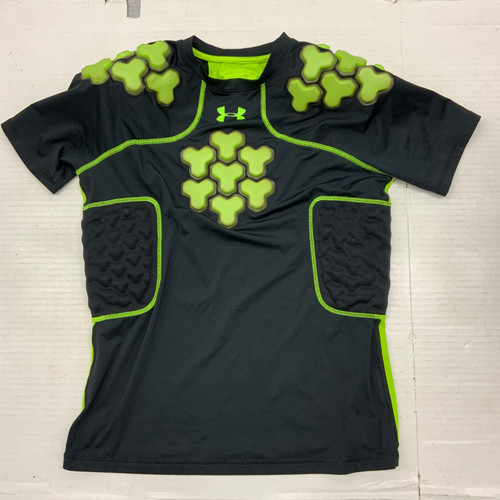 Used Under Armour PADDED SHIRT FB Top Youth Black MD 11762-S000061170