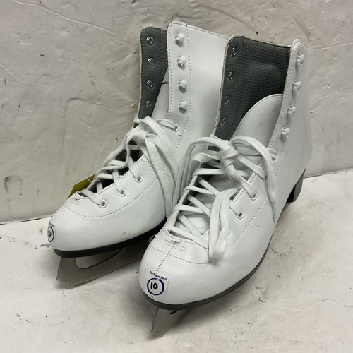 Vist Large View of Product Image Which is Used WinnWell Women’s Figure Skates White Senior 10