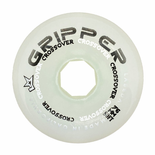 Vist Large View of Product Image Which is Labeda Gripper Soft Roller Hockey Wheel White 80mm #GS8078