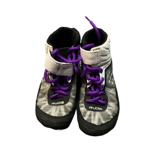 Used Wrestling Shoes Grey Senior 5.5 11649-S000144258