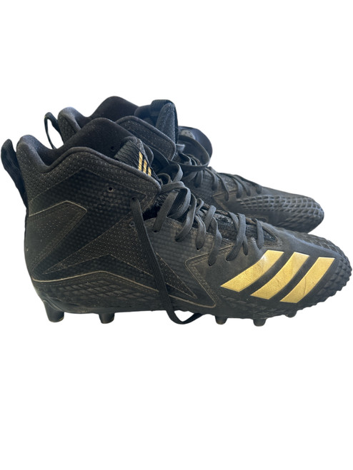 Used Adidas 600001 BLK CLEAT Adult FB Cleats Black Senior 9 11862-S000087468