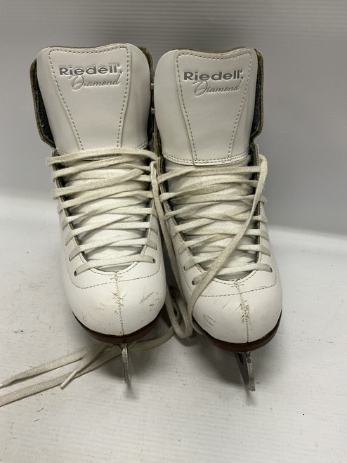 Vist Large View of Product Image Which is Used Riedell 33 WHITE MED Girls Figure Skate White Junior 03