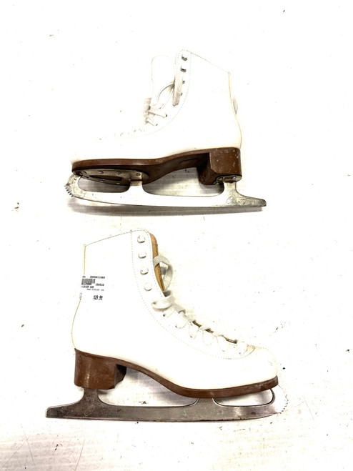 Used Jackson GLACIER 120 WomensFigure Skate White Senior 8 11860-C000288793 Vist Large View of Product Image Which is Used Jackson GLACIER 120 WomensFigure Skate White Senior 8