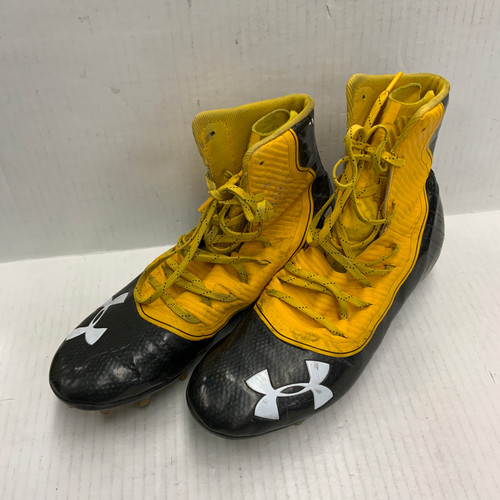 Used Under Armour Adult FB Cleats Yellow Senior 12 11762-S000061216