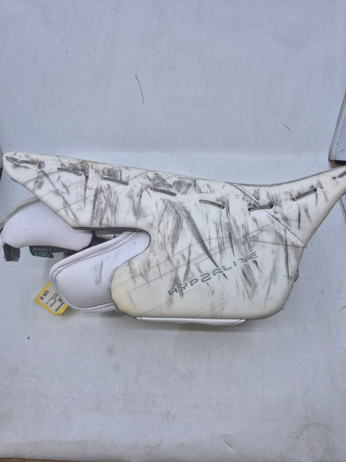 Vist Large View of Product Image Which is Used Bauer VAPOR HYPERLITE Senior Goalie Blocker White