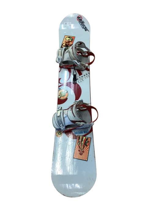 Vist Large View of Product Image Which is Used M3 Mens Board/Bindings White/Black/Red 151 cm