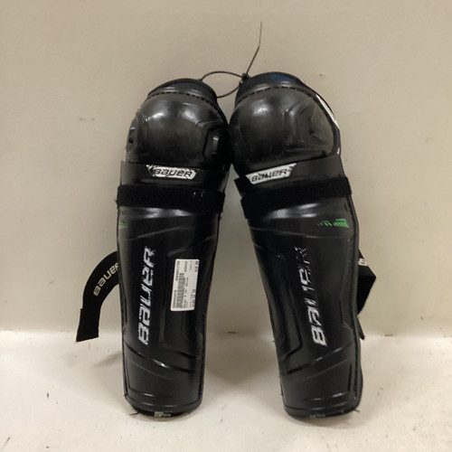 Used Bauer X Junior Shin Guards Black 12" 11725-S000483478