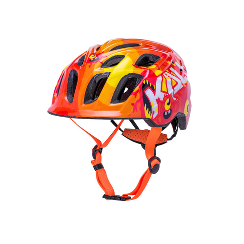 Vist Large View of Product Image Which is New Kali Chakra Child Orange Monster Bicycle Helmet- SM
